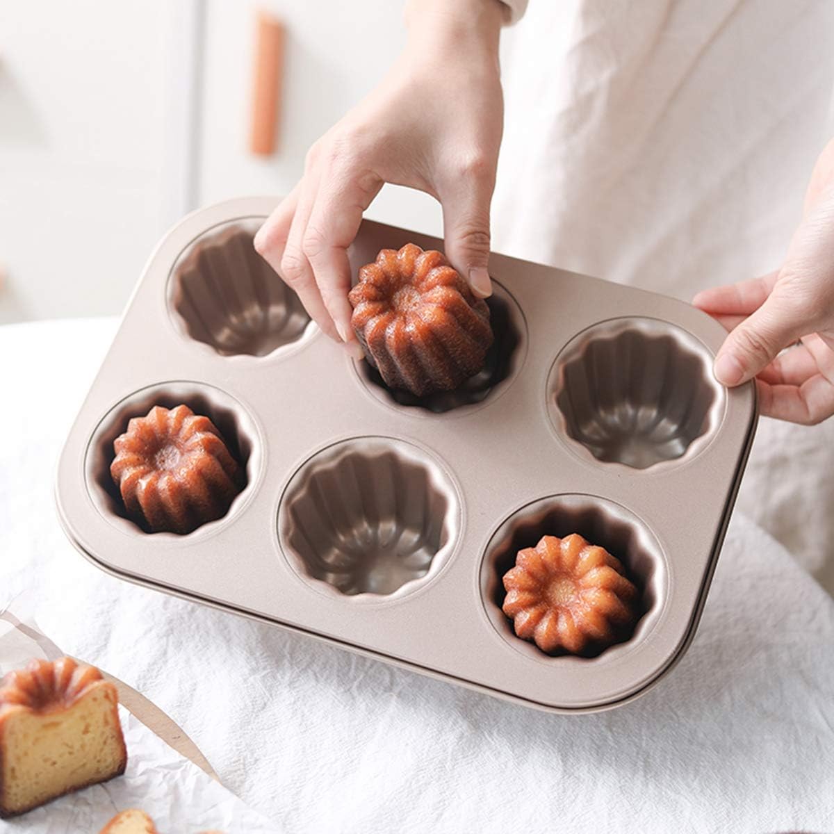 Moule à cannelés en acier inoxydable