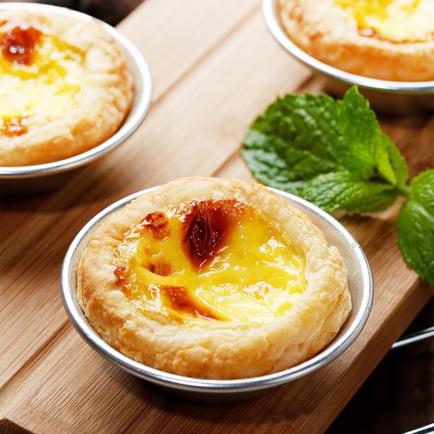 Lot de 12 moules à tartelettes – idéal pour pastéis de nata