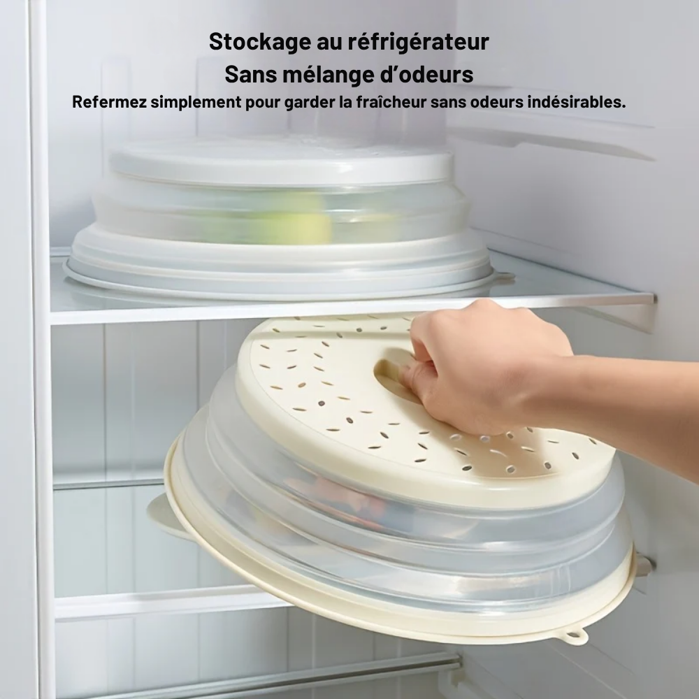 Protège-Éclaboussures pour Micro-ondes – Couvercle de Cuisson Ventilé et Lavable