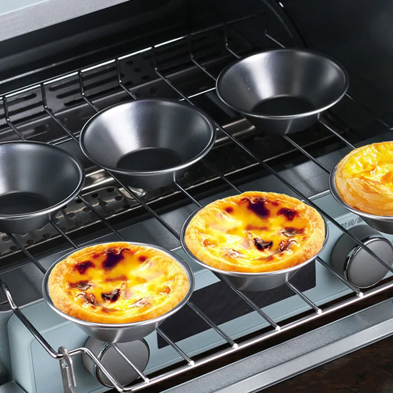 Lot de 12 moules à tartelettes – idéal pour pastéis de nata