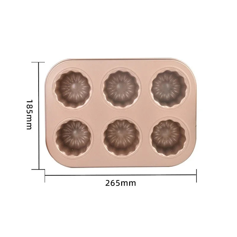 Moule à cannelés en acier inoxydable