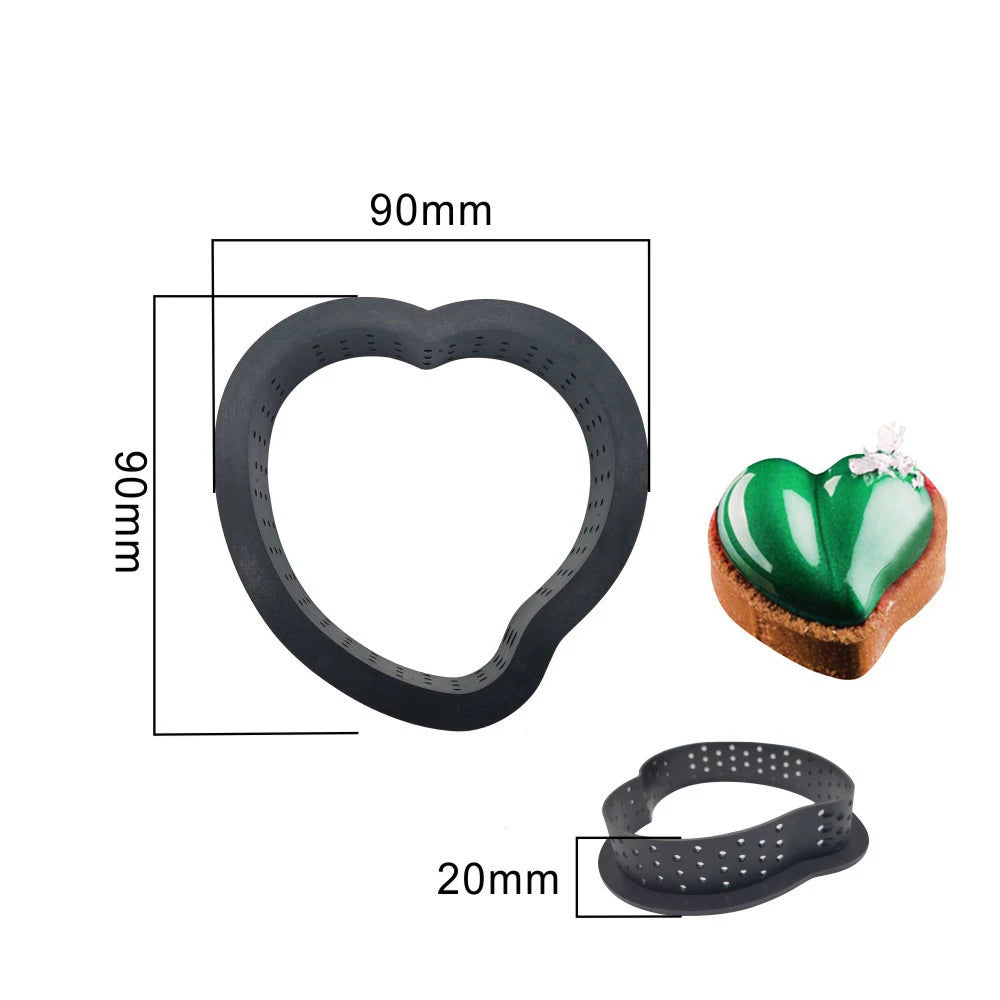 Cercle à gâteaux perforé en plastique