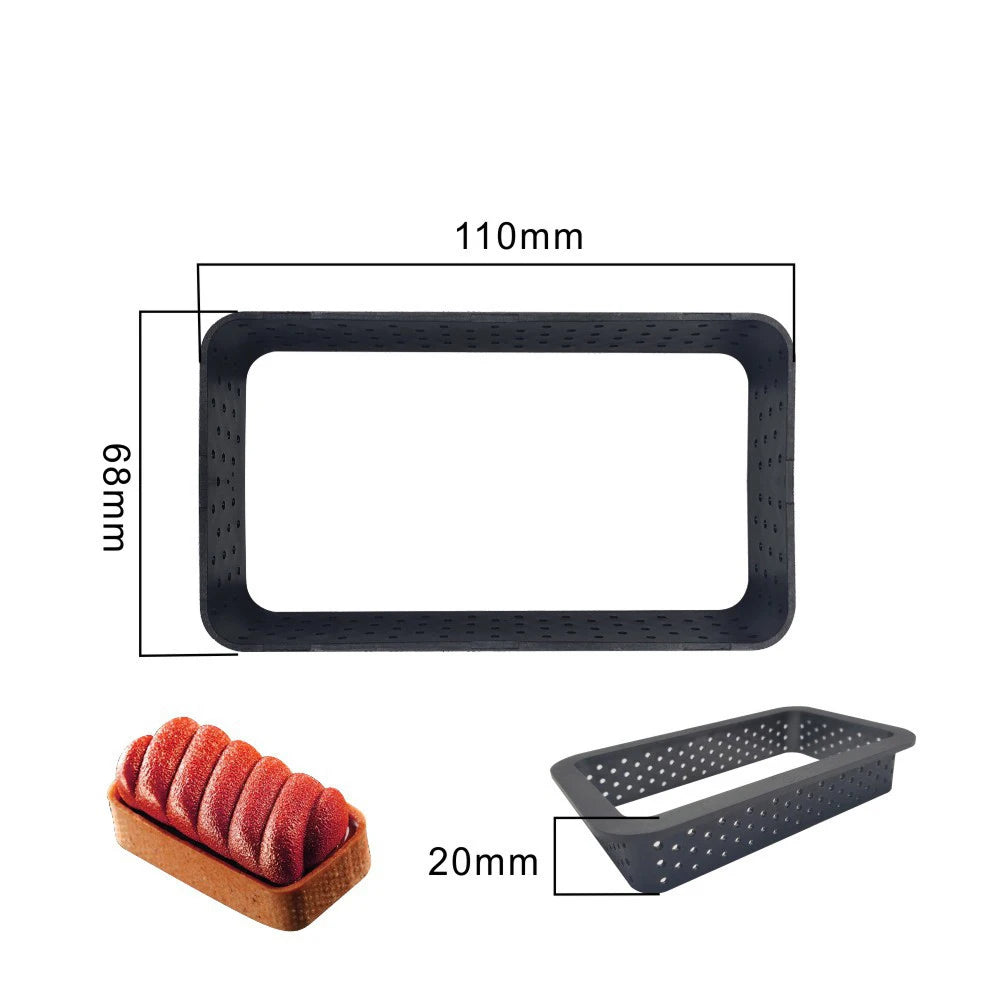 Cercle à gâteaux perforé en plastique