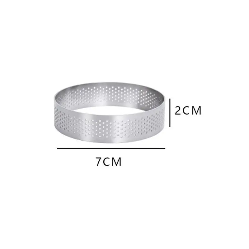 Cercle à gâteaux perforé inox