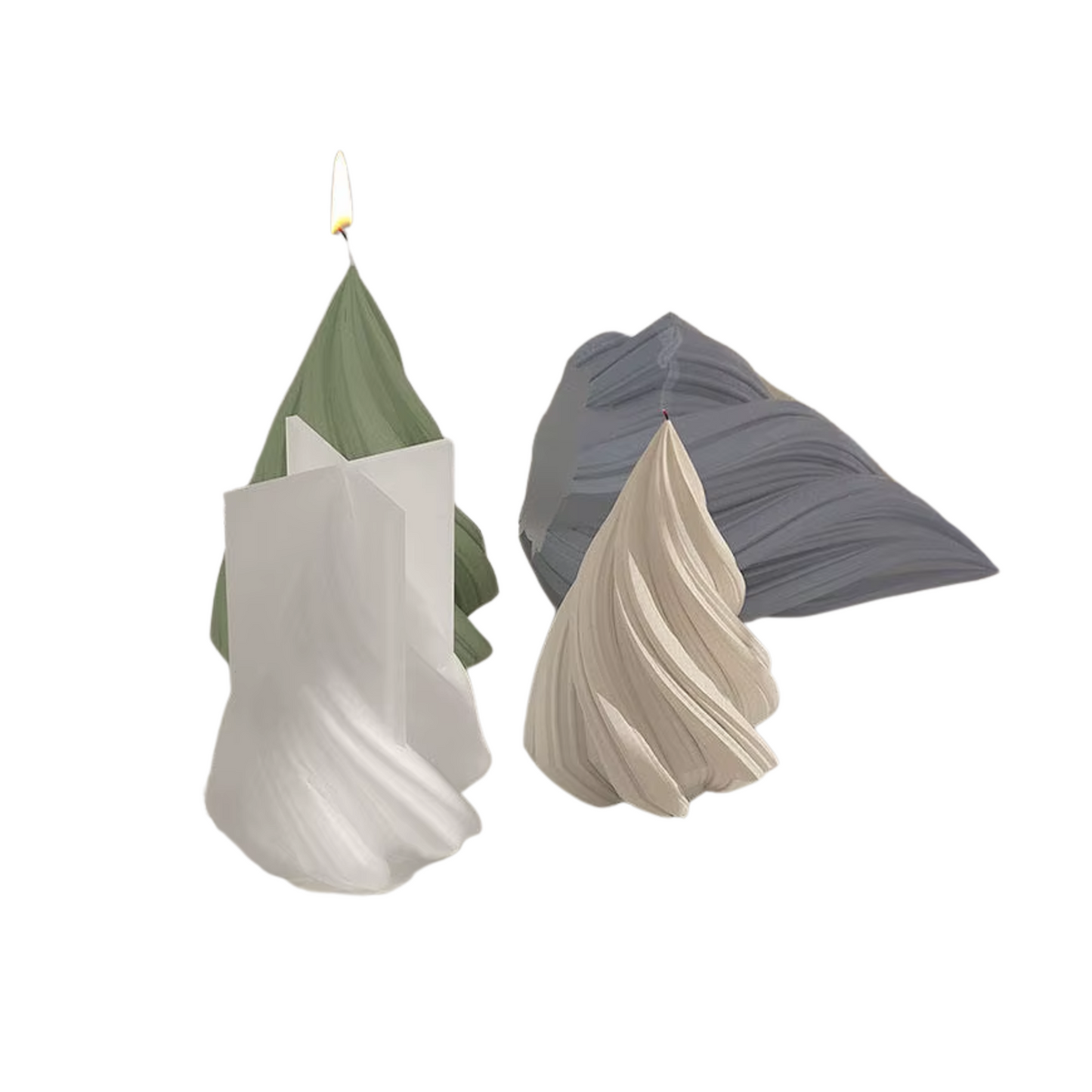 Moule à bougie de Noël en silicone 3D