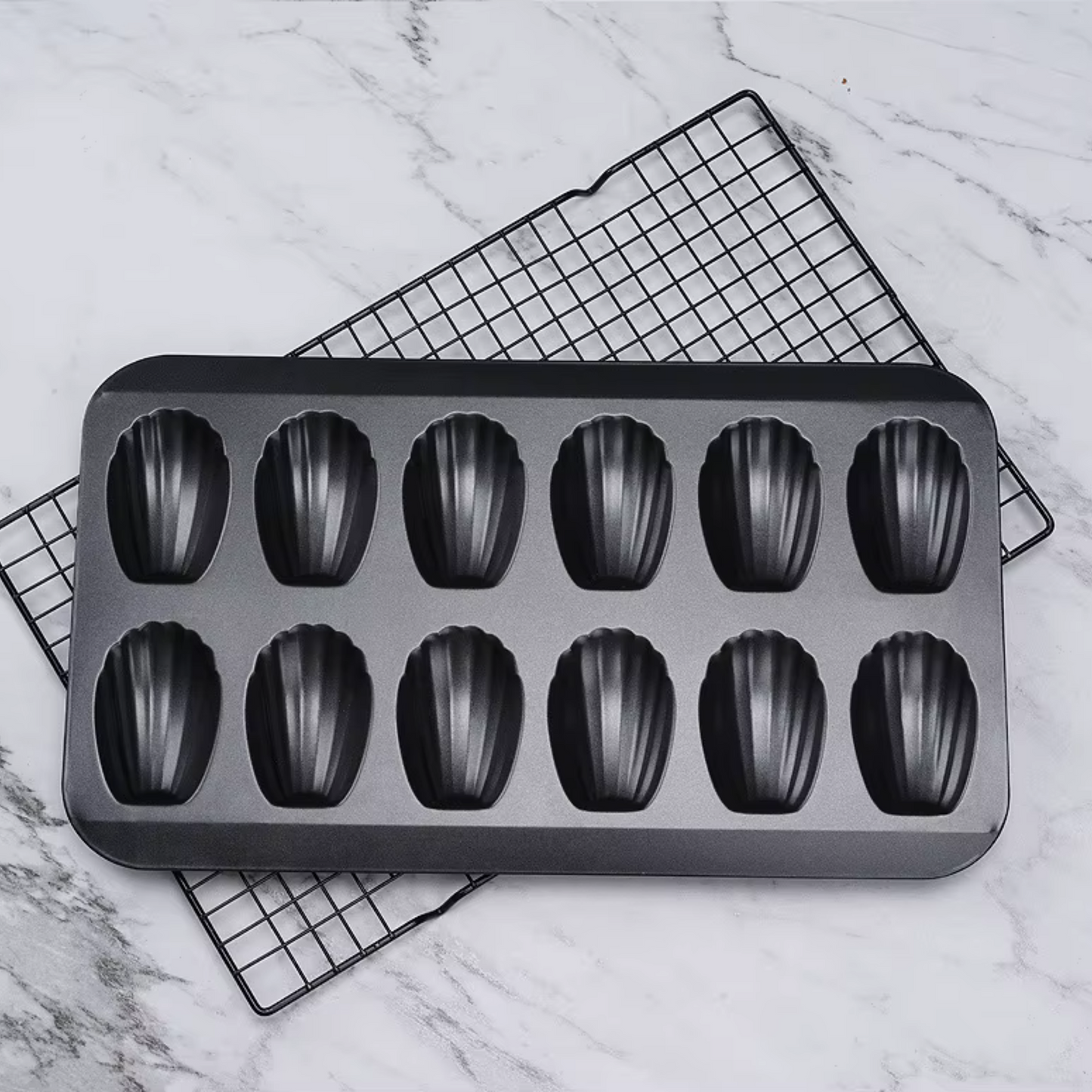 Moule à madeleines en acier au carbone