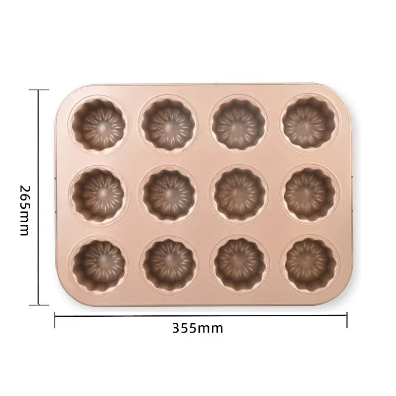 Moule à cannelés en acier inoxydable