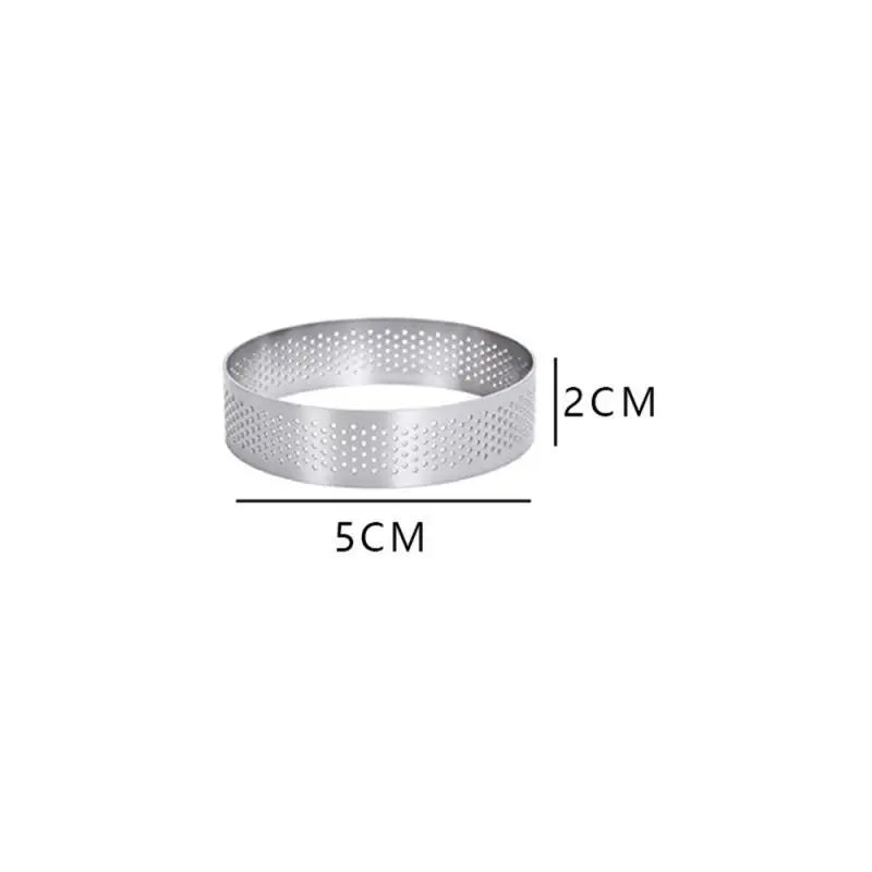 Cercle à gâteaux perforé inox