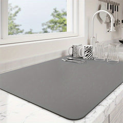 Tapis Égouttoir Super Absorbant Résistant à la Chaleur pour Cuisine – Protection Antidérapante Plan de Travail