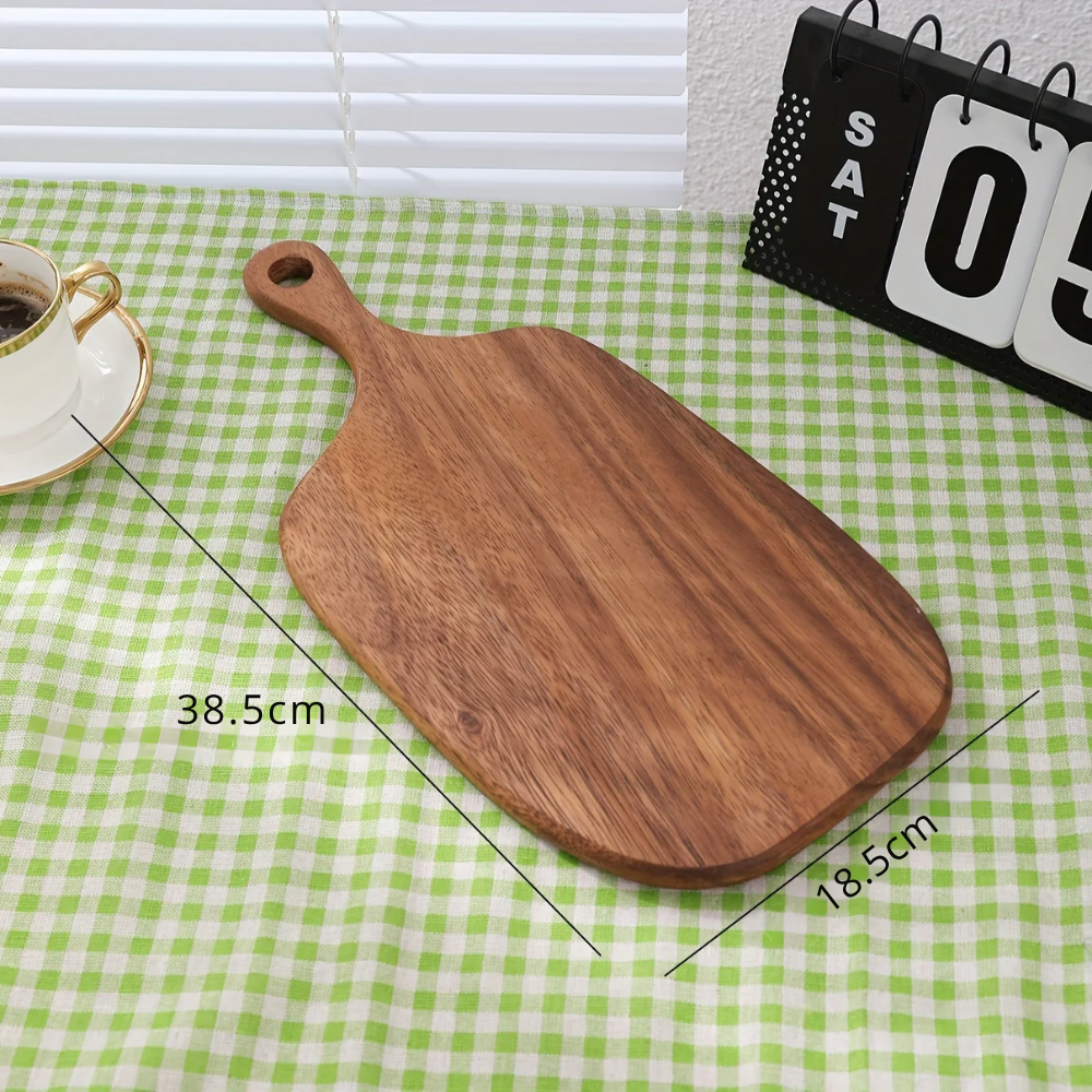Planche à Pain et Plateau à Fromage en Bois d'Acacia – Planche de Service Élégante