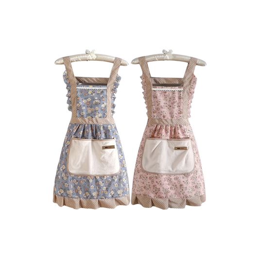 Tablier de pâtisserie imperméable fleur