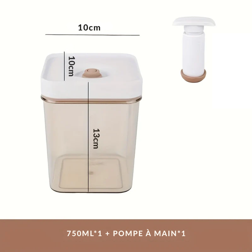 Bocal Sous Vide Hermétique – Avec Pompe pour Aliments Secs