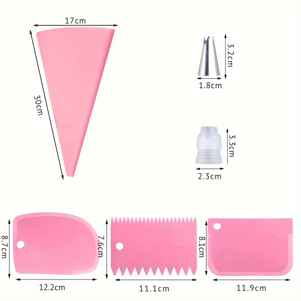 Kit de Pâtisserie 21 Pièces – Embouts à Douille, Poches et Accessoires de Décoration de Gâteaux