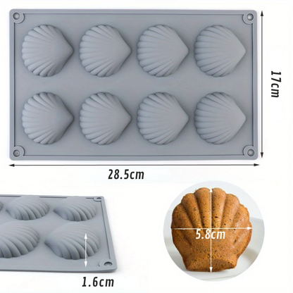 Moule à Madeleines en Silicone – Moule Coquille pour Mini Gâteaux, Chocolats et Biscuits