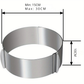 Cercle à Pâtisserie Antiadhésif Ajustable en Acier Inoxydable 15 à 30 cm