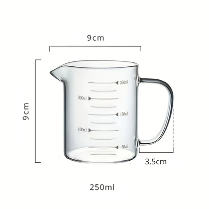 Tasse à Mesurer en Verre Graduée – Grande Capacité Résistante à la Chaleur pour Cuisine et Pâtisserie