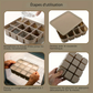 Bac à Glaçons en Silicone 12 Cubes avec Couvercle