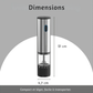 Moulin à Poivre Électrique Rechargeable USB avec broyage en céramique