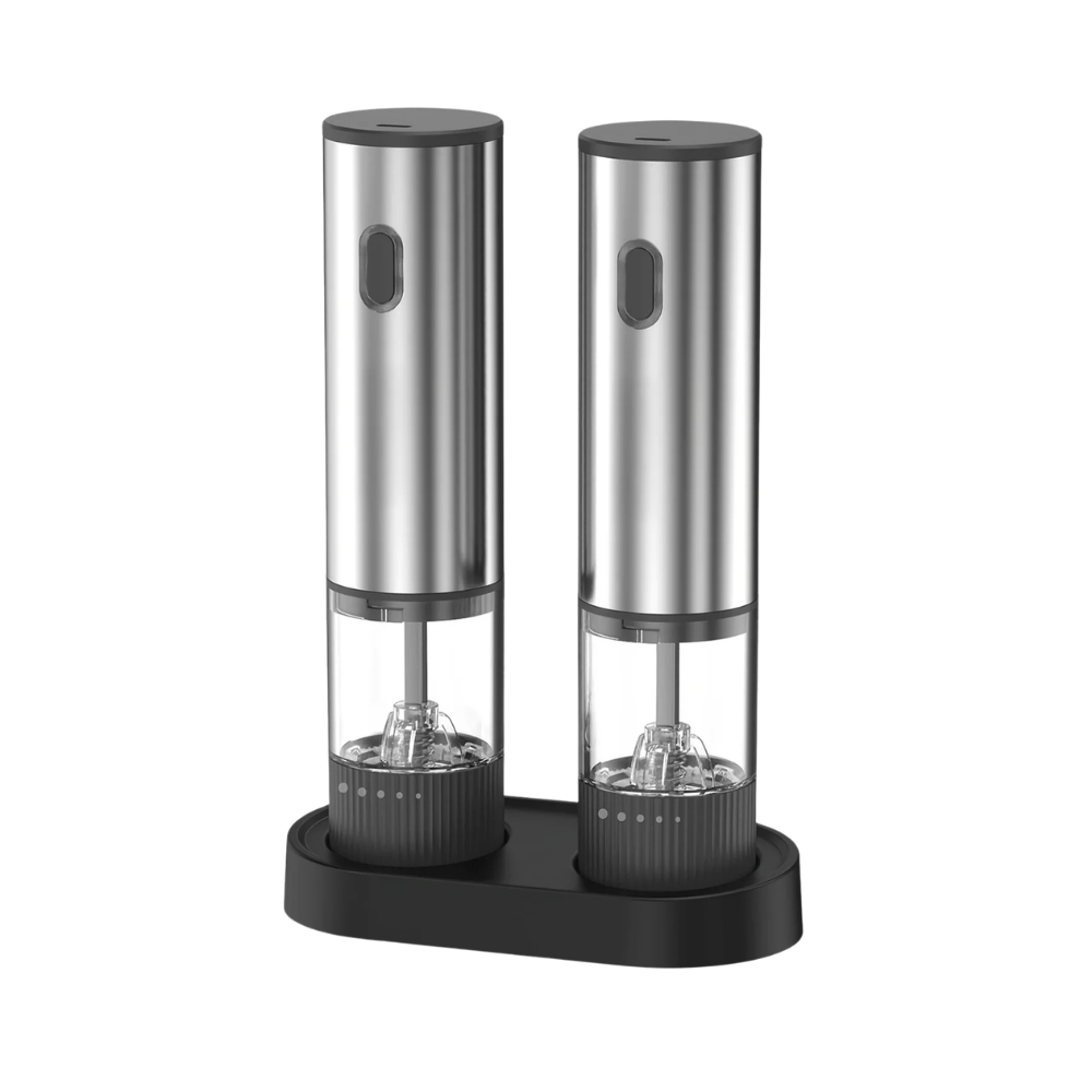 Moulin à Poivre Électrique Rechargeable USB en Acier Inoxydable