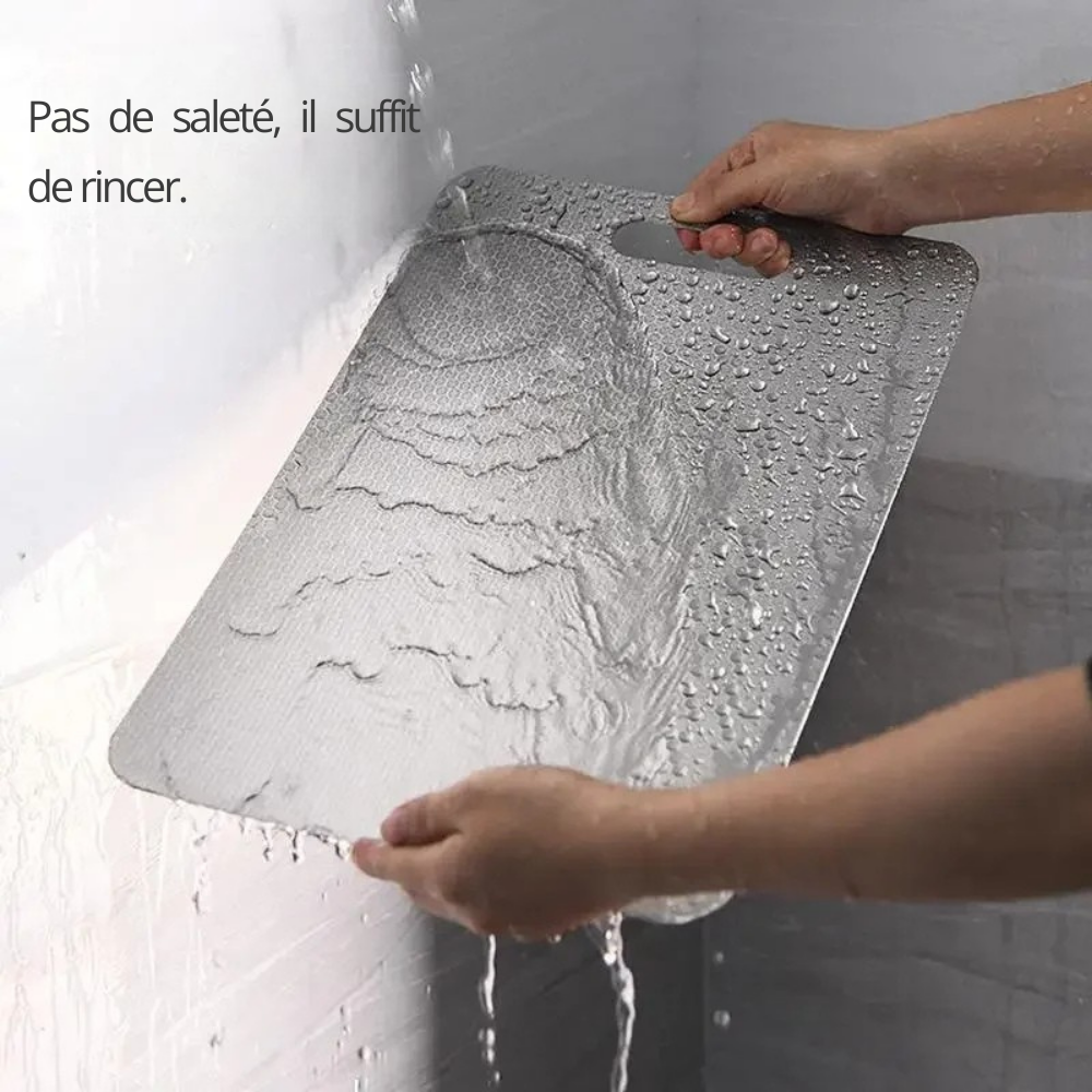 Planche à Découper Acier Inoxydable 316 – Double Face Antibactérienne
