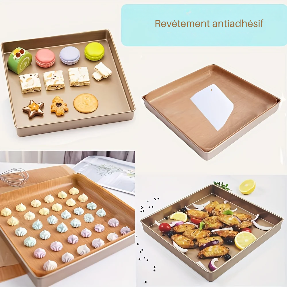 Tapis de Four Réutilisables Antiadhésifs en Téflon pour une Cuisson Parfaite