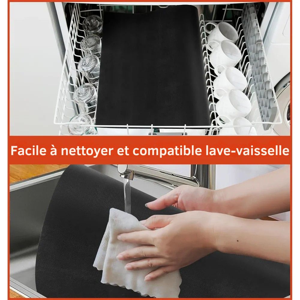 4 Tapis de Protection Four Antiadhésifs – Réutilisables, Résistants à la Chaleur