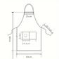 Tablier de Cuisine Robuste en Polyester avec 3 Poches – Idéal pour BBQ, Pâtisserie et Cuisine