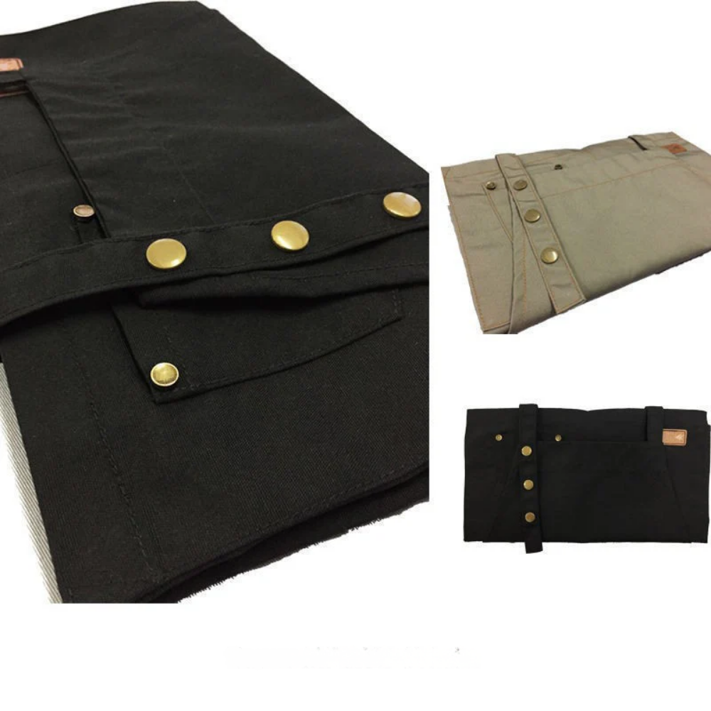 Tablier de Cuisine Robuste en Polyester avec 3 Poches – Idéal pour BBQ, Pâtisserie et Cuisine