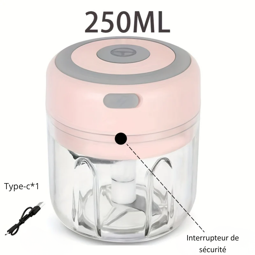 Râpe à Fromage Électrique USB – Mini Hachoir Multifonction