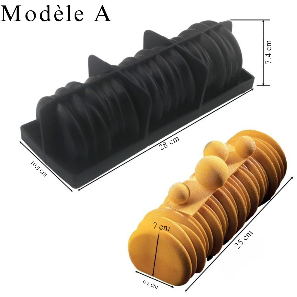 Moule à bûche de Noël en silicone