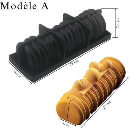 Moule à bûche de Noël en silicone