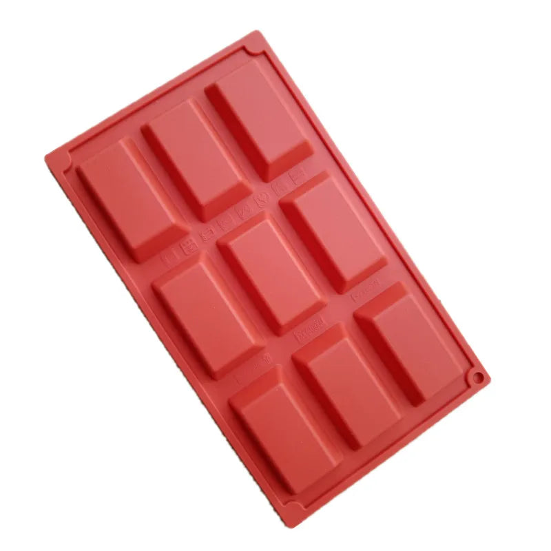 Moule à financiers en silicone – 9 grandes empreintes