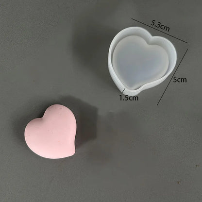 Moule à savon en silicone cœur