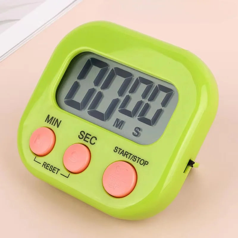 Minuteur de cuisine numérique magnétique – coloris vert