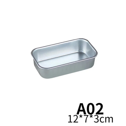Moule à cake rectangulaire en aluminium – 12 x 7 x 3 cm