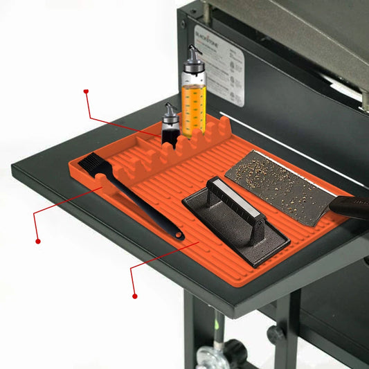 Tapis de Grill en Silicone Anti-dérapant – Résistant à la Chaleur, Facile à Nettoyer pour Cuisine et BBQ