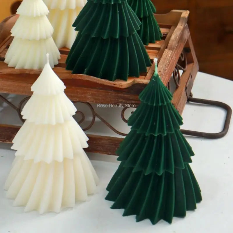 Moule en silicone pour bougie d'arbre de Noël