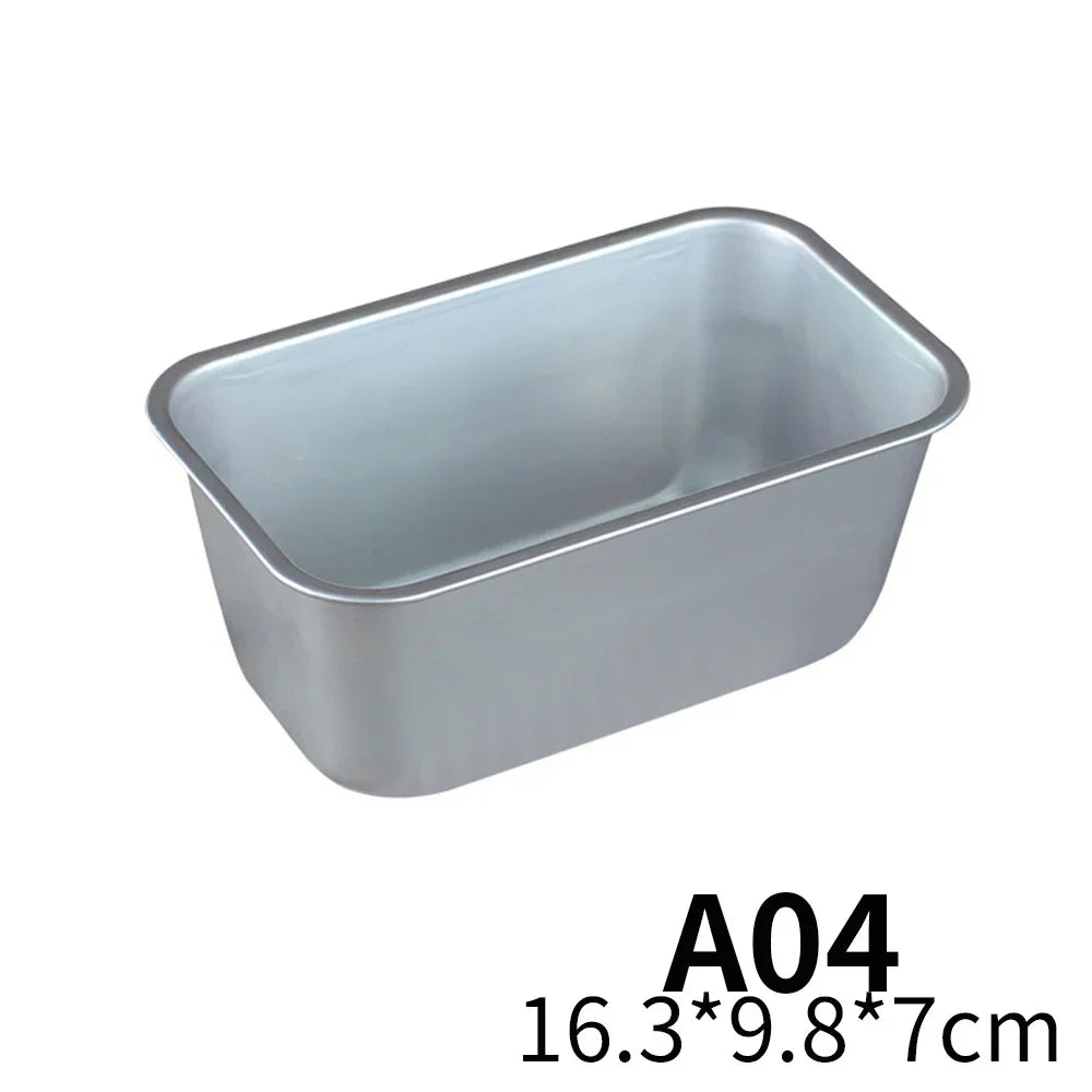 Moule à cake rectangulaire en aluminium – 16,3 x 9,8 x 7 cm