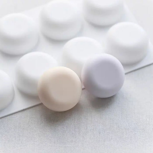 Moule à savon rond en silicone 8 cavités – Bougies parfumées & créations artisanales DIY