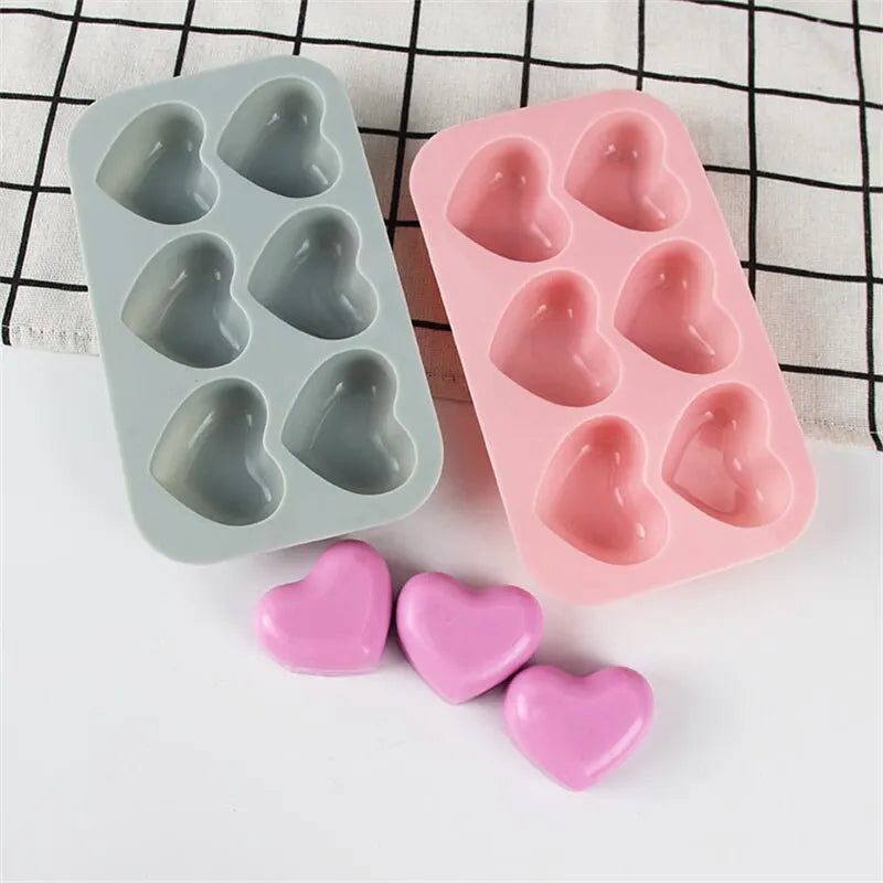 Moule à savon en silicone en forme de coeur