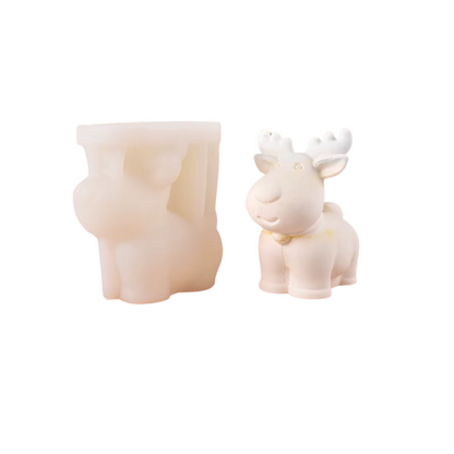 Moule à bougie élan de Noël