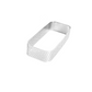 Cercle à tarte rectangulaire en acier inoxydable 304 pour mousse et pâtisserie