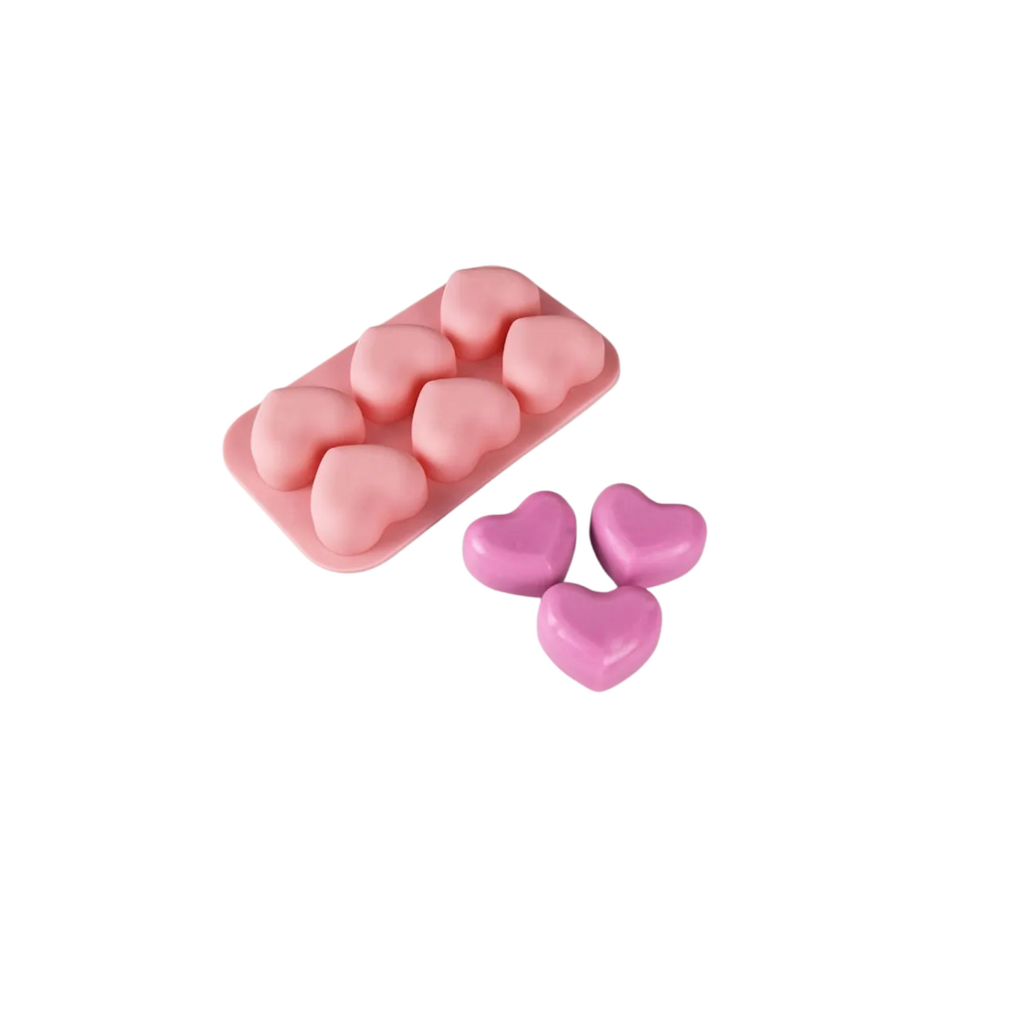 Moule à savon en silicone en forme de coeur