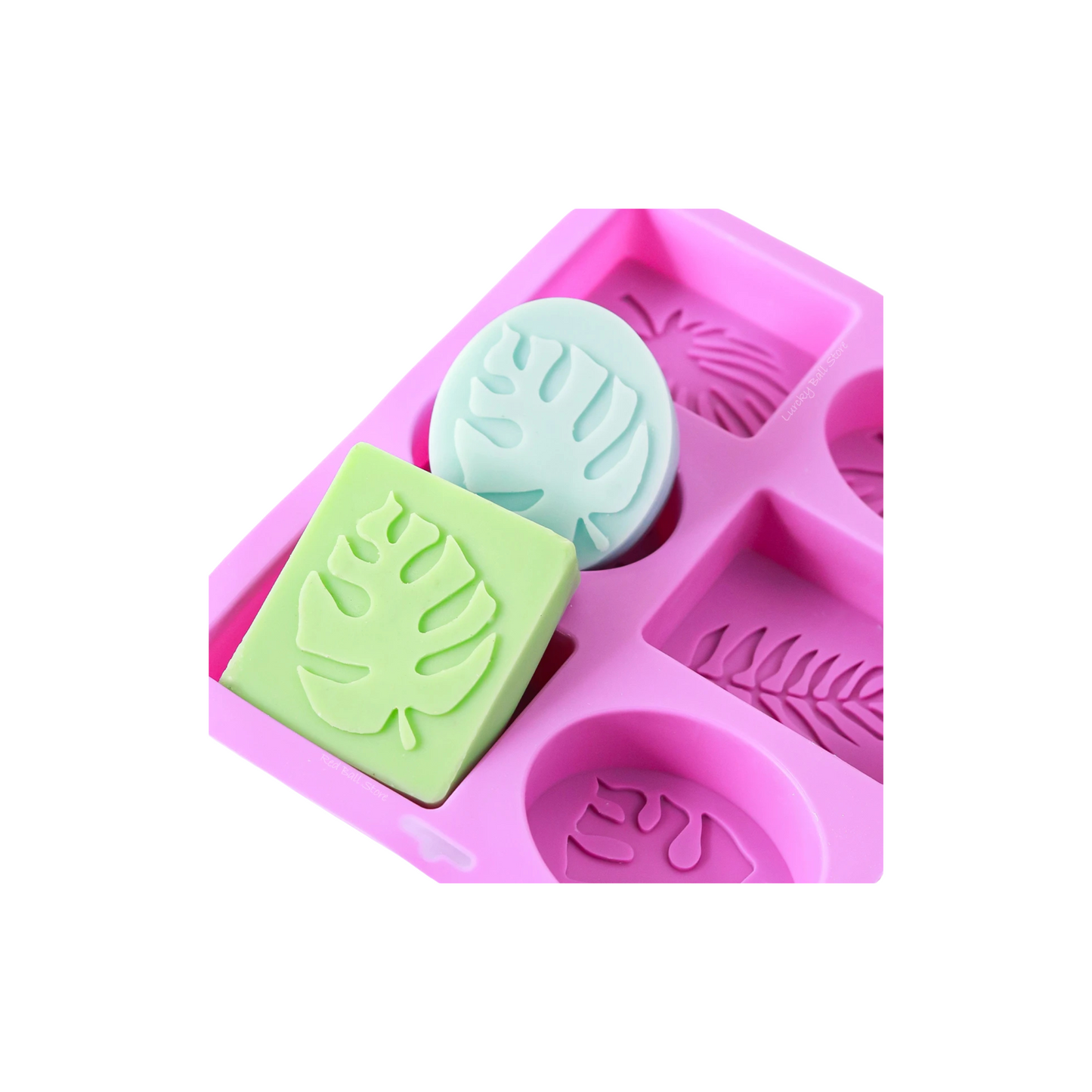 Moule à savon en silicone en forme de feuilles