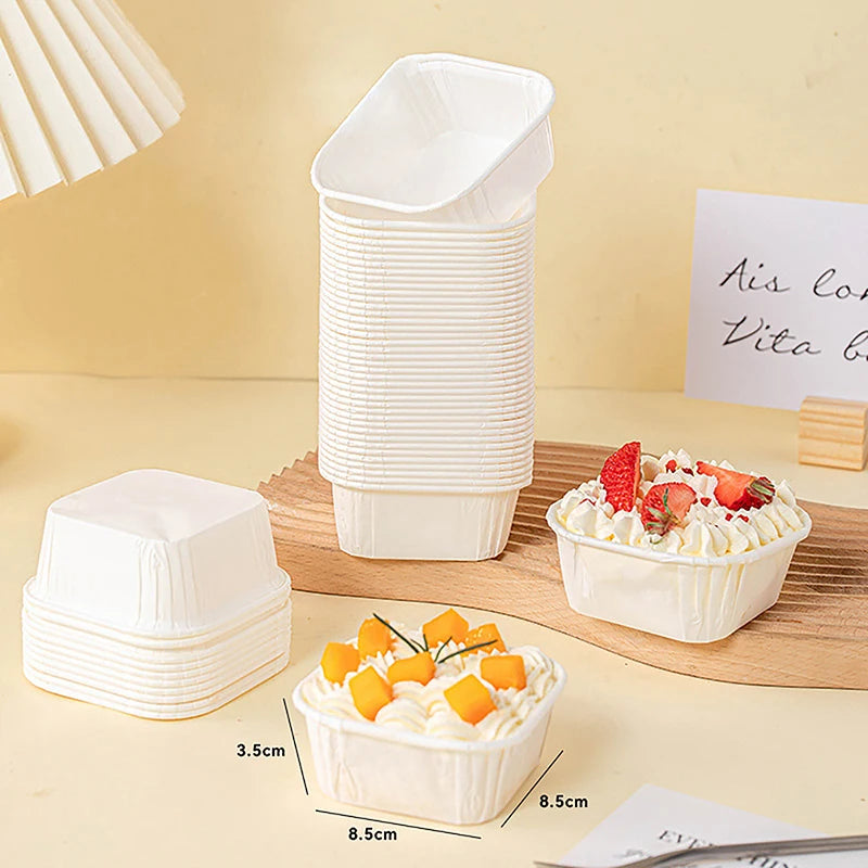 SAMISO 300 Caissettes Cupcake Tulipe Imprimées Fleurs - Papier Cuisson Qualité Alimentaire 6 Designs