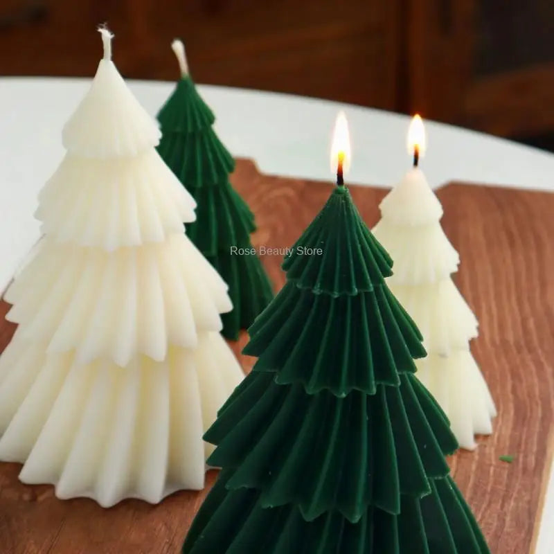 Moule en silicone pour bougie d'arbre de Noël