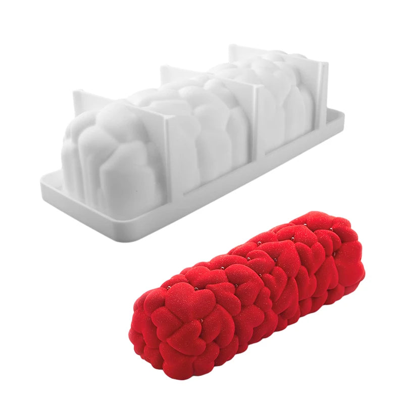 Moule à bûche de Noël en silicone